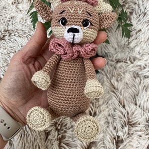 Szederke horgolt őzike, rénszarvas amigurumi - játék & sport - plüssállat & játékfigura - más figura - Meska.hu