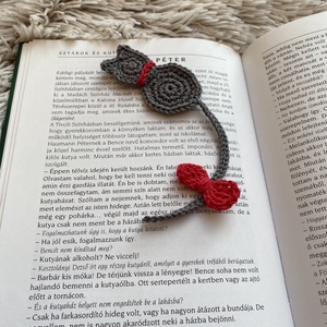 Horgolt cica könyvjelző - könyv & zene - könyvjelző - Meska.hu