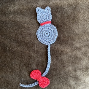 Horgolt cica könyvjelző - könyv & zene - könyvjelző - Meska.hu