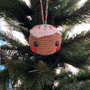 Horgolt karácsonyi díszek, Mézike és angyalkás dísz - karácsony - karácsonyi lakásdekoráció - karácsonyfadíszek - Meska.hu