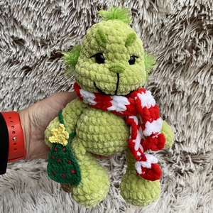 Karácsonyi Grincs karácsonyfával - játék & sport - plüssállat & játékfigura - plüss mesefigurák - Meska.hu