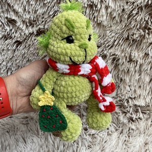 Karácsonyi Grincs karácsonyfával - játék & sport - plüssállat & játékfigura - plüss mesefigurák - Meska.hu