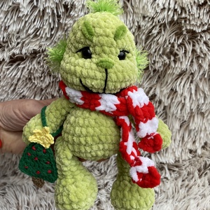 Karácsonyi Grincs karácsonyfával - játék & sport - plüssállat & játékfigura - plüss mesefigurák - Meska.hu