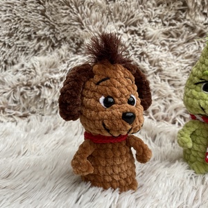 Horgolt Grincs csapat - Grincs, Max a kutyája és Cindy Lou - játék & sport - plüssállat & játékfigura - plüss mesefigurák - Meska.hu