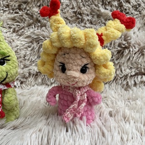 Horgolt Grincs csapat - Grincs, Max a kutyája és Cindy Lou - játék & sport - plüssállat & játékfigura - plüss mesefigurák - Meska.hu