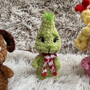 Horgolt Grincs csapat - Grincs, Max a kutyája és Cindy Lou - játék & sport - plüssállat & játékfigura - plüss mesefigurák - Meska.hu