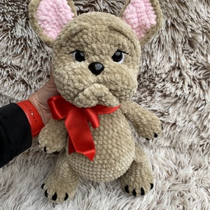 Horgolt bulldog - játék & sport - plüssállat & játékfigura - kutya - Meska.hu