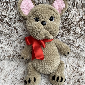 Horgolt bulldog - játék & sport - plüssállat & játékfigura - kutya - Meska.hu