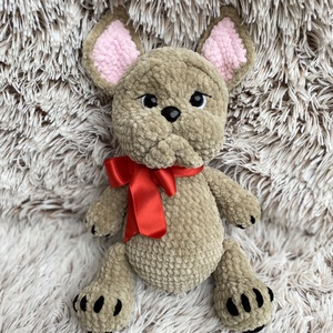 Horgolt bulldog - játék & sport - plüssállat & játékfigura - kutya - Meska.hu