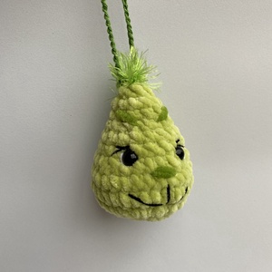 Horgolt Grincs karácsonyfadísz, kulcstartó vagy táskadísz - karácsony - karácsonyi lakásdekoráció - karácsonyfa, grincsfa - Meska.hu