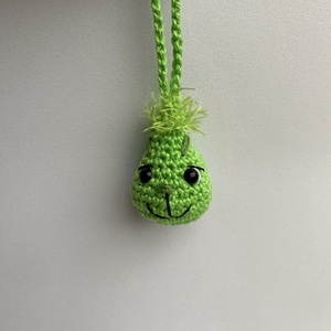 Horgolt Grincs karácsonyfadísz, kulcstartó vagy táskadísz - karácsony - karácsonyi lakásdekoráció - karácsonyfa, grincsfa - Meska.hu