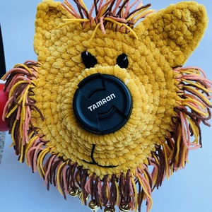 Kis figyelem, nagy mosoly! Horgolt kamerabarátok (oroszlán vagy cica) - baba - mama - babafotózás - babafotózási kellékek - Meska.hu