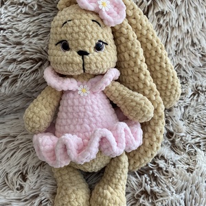Dolly plüss horgolt balerina nyuszi, névreszóló  - Meska.hu