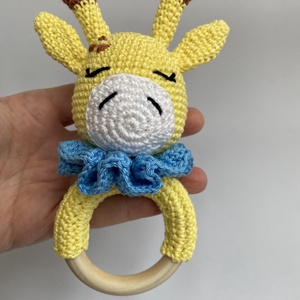 Horgolt zsiráf csörgő, rágóka, Baba - mama, Baba játékok, Csörgő, Horgolás, MESKA