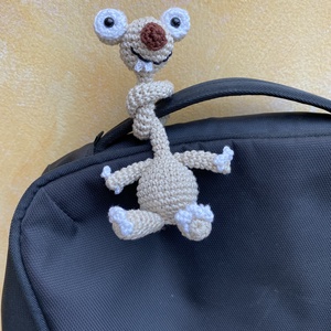 Horgolt lajhár a Jégkorszak meséből, Sid - játék & sport - plüssállat & játékfigura - plüss mesefigurák - Meska.hu