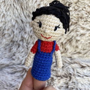 Kézzel horgolt Annipanni ujjbáb meséléshez, Játék & Sport, Bábok, Ujjbáb, Horgolás, Hímzés, MESKA