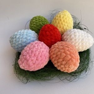 Húsvéti horgolt tojás (2 db) választható több színben - játék & sport - plüssállat & játékfigura - más figura - Meska.hu