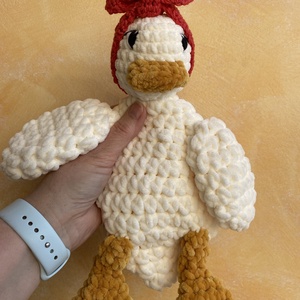 Horgolt Borka kacsa - szundipajti, nyunyóka - baba - mama - baba játékok - szundikendő, alvóka - Meska.hu