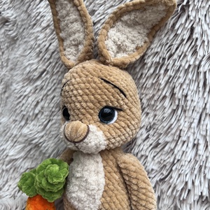 Plüss horgolt nyuszi - játék & sport - plüssállat & játékfigura - nyuszi - Meska.hu