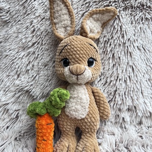 Plüss horgolt nyuszi - Meska.hu