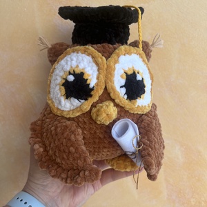 Horgolt bagoly diplomával - Meska.hu