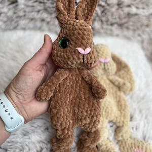 Horgolt nyuszi - szundipajti, nyunyóka, alvóka - baba - mama - baba játékok - szundikendő, alvóka - Meska.hu