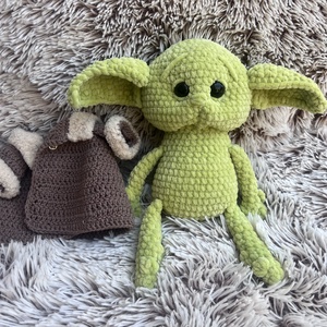 Horgolt Grogu - Baby Yoda Star Wars fanoknak - játék & sport - plüssállat & játékfigura - plüss mesefigurák - Meska.hu