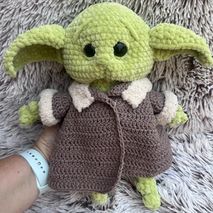 Horgolt Grogu - Baby Yoda Star Wars fanoknak - Meska.hu