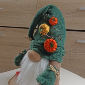 Őszi manó dekoráció - otthon & életmód - dekoráció - asztal és polc dekoráció - asztaldísz - Meska.hu