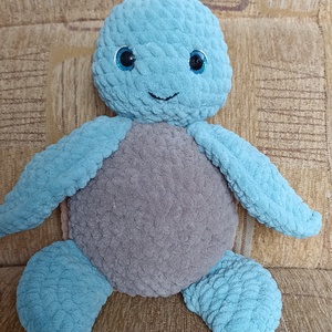 Horgolt amigurumi teknős - játék & sport - plüssállat & játékfigura - más figura - Meska.hu