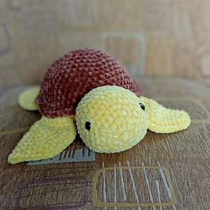 Horgolt amigurumi teknős - játék & sport - plüssállat & játékfigura - más figura - Meska.hu