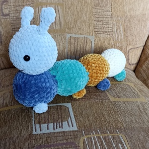 Horgolt amigurumi kukac,hernyó - játék & sport - plüssállat & játékfigura - más figura - Meska.hu