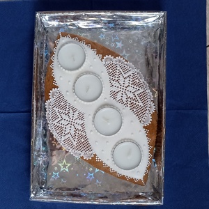 Mézeskalács adventi asztaldísz - Meska.hu