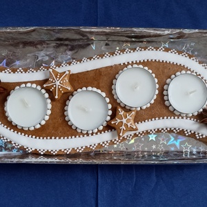 Mézeskalács adventi asztaldísz - Meska.hu