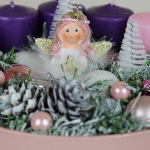 Karácsonyi adventi asztaldísz - karácsony - adventi díszek - adventi asztaldísz - Meska.hu