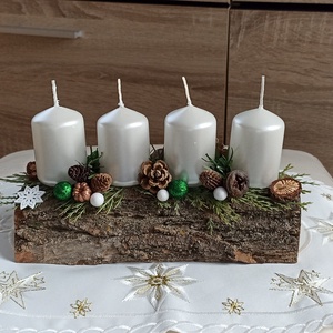 Karácsonyi adventi asztaldísz, Karácsony, Adventi díszek, Adventi asztaldísz, , MESKA