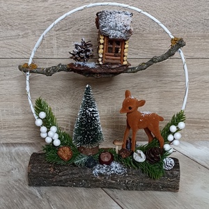 Karácsonyi adventi asztaldísz - karácsony - adventi díszek - adventi asztaldísz - Meska.hu