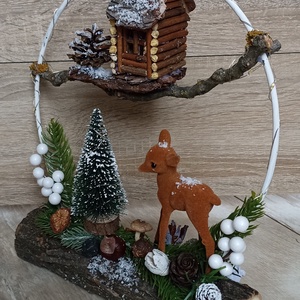 Karácsonyi adventi asztaldísz - karácsony - adventi díszek - adventi asztaldísz - Meska.hu