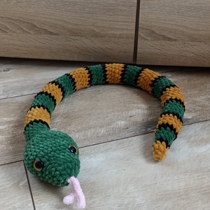 Horgolt amigurumi kígyó - Meska.hu