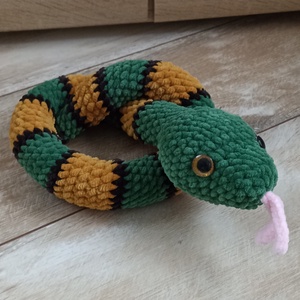 Horgolt amigurumi kígyó - játék & sport - plüssállat & játékfigura - más figura - Meska.hu