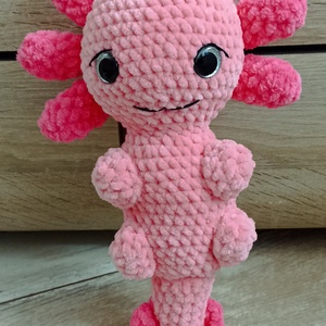 Horgolt amigurumi axolotl - Meska.hu
