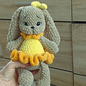 Horgolt amigurumi balerina nyuszi  - játék & sport - plüssállat & játékfigura - nyuszi - Meska.hu