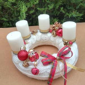 Adventi koszorú, karácsonyi asztaldísz - Meska.hu