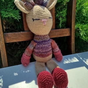 Amigurumi rénszarvas, amigurumi szarvas, karácsonyi asztaldísz, Otthon & Életmód, Dekoráció, Asztal és polc dekoráció, Asztaldísz, Horgolás, MESKA