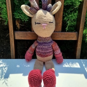 Amigurumi rénszarvas, amigurumi szarvas, karácsonyi asztaldísz - otthon & életmód - dekoráció - asztal és polc dekoráció - asztaldísz - Meska.hu