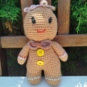 Amigurumi mézike, karácsonyi asztaldísz, Otthon & Életmód, Dekoráció, Asztal és polc dekoráció, Asztaldísz, Horgolás, MESKA