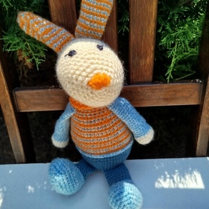 Amigurumi nyuszika, amigurumi figura, amigurumi állatka, Otthon & Életmód, Dekoráció, Asztal és polc dekoráció, Asztaldísz, Horgolás, MESKA
