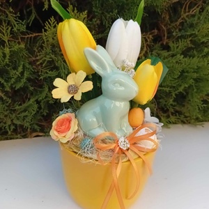 Húsvétii asztaldísz, Otthon & Életmód, Dekoráció, Asztal és polc dekoráció, Asztaldísz, Virágkötés, MESKA