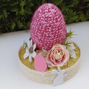 Húsvétii asztaldísz, Otthon & Életmód, Dekoráció, Asztal és polc dekoráció, Asztaldísz, Virágkötés, MESKA