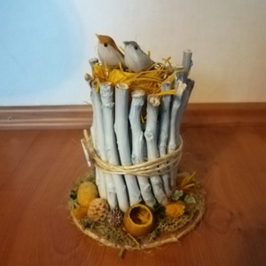 Húsvétii asztaldísz, Otthon & Életmód, Dekoráció, Asztal és polc dekoráció, Asztaldísz, Virágkötés, MESKA